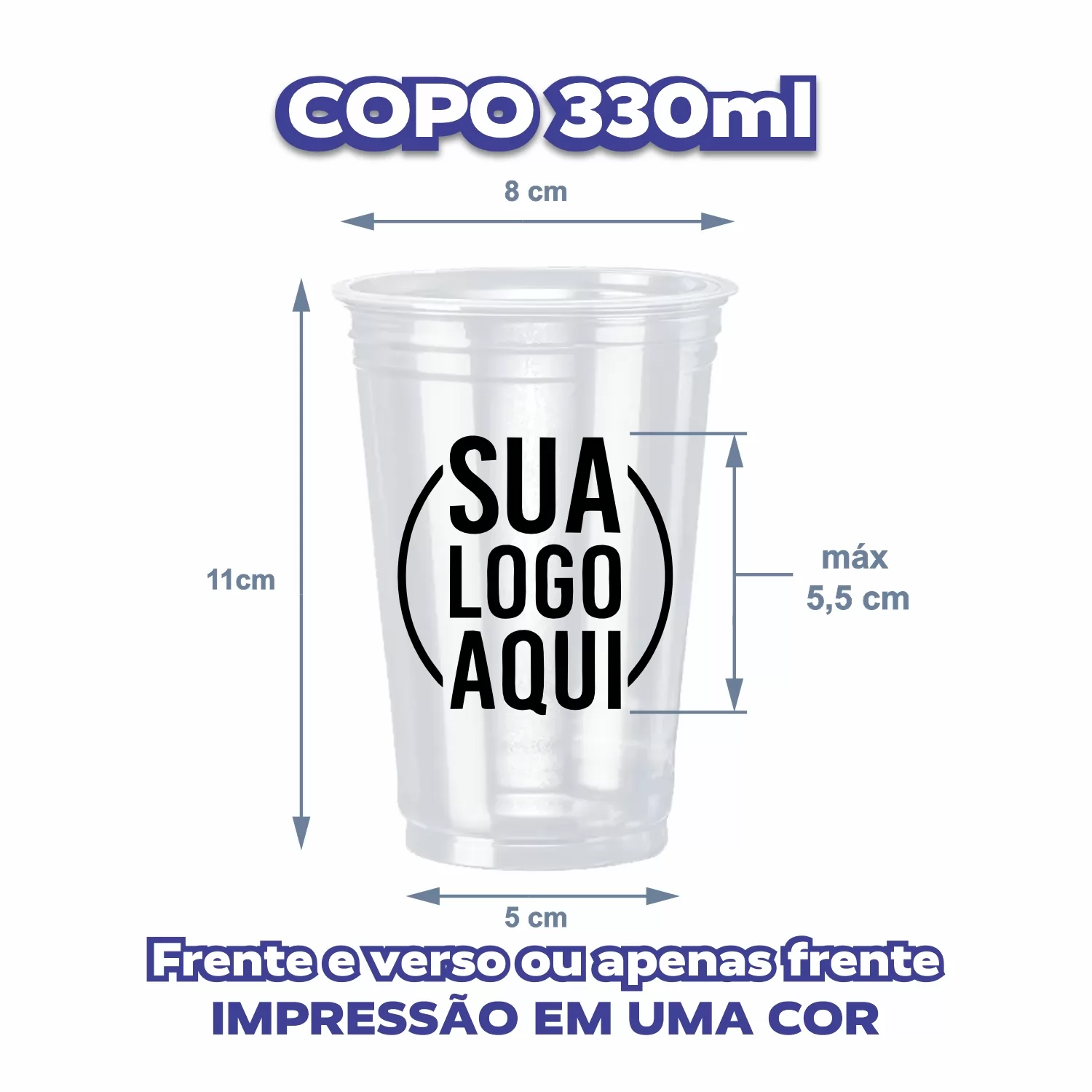 Copo Descartável 330ml - Tradicional