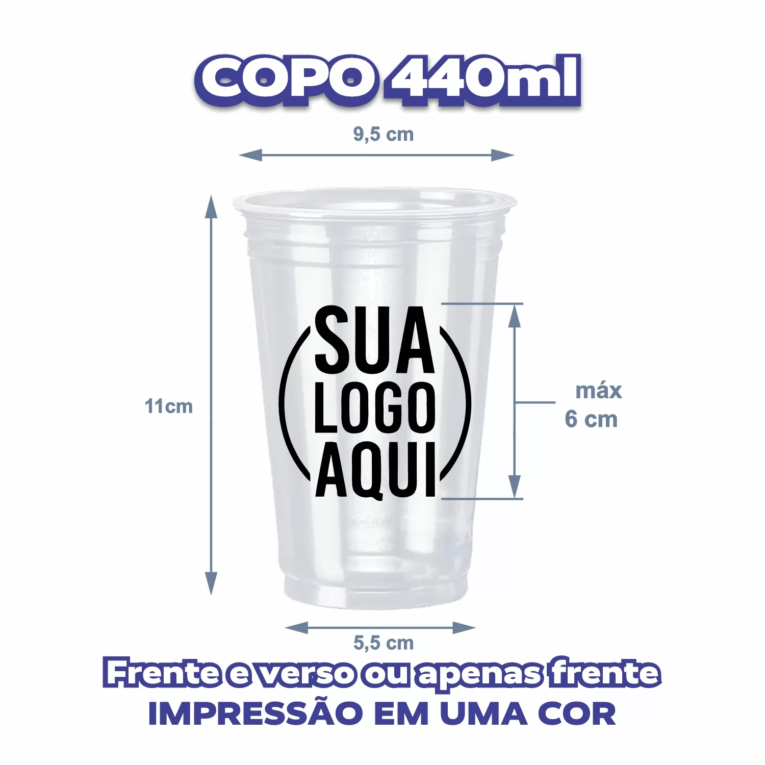 Copo Descartável 440ml - Tradicional